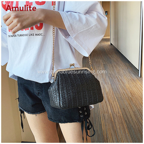 Women Beach Straw Shoulder Bags Rattan Bag